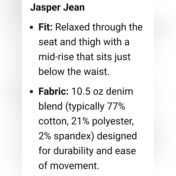 Carhartt Ladies Relaxed Fit Boot Cut Jasper Jeans NWT (RARE) 12 Tall - Picture 12 of 12